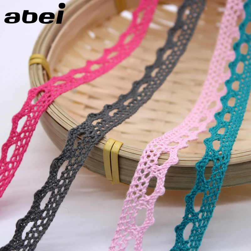 10yards/lot colorful Cotton Lace Ribbon DIY Sewing lace trimming Handmade Patchwork Cloth Hometexile Curtain Craft Accessories — view 4