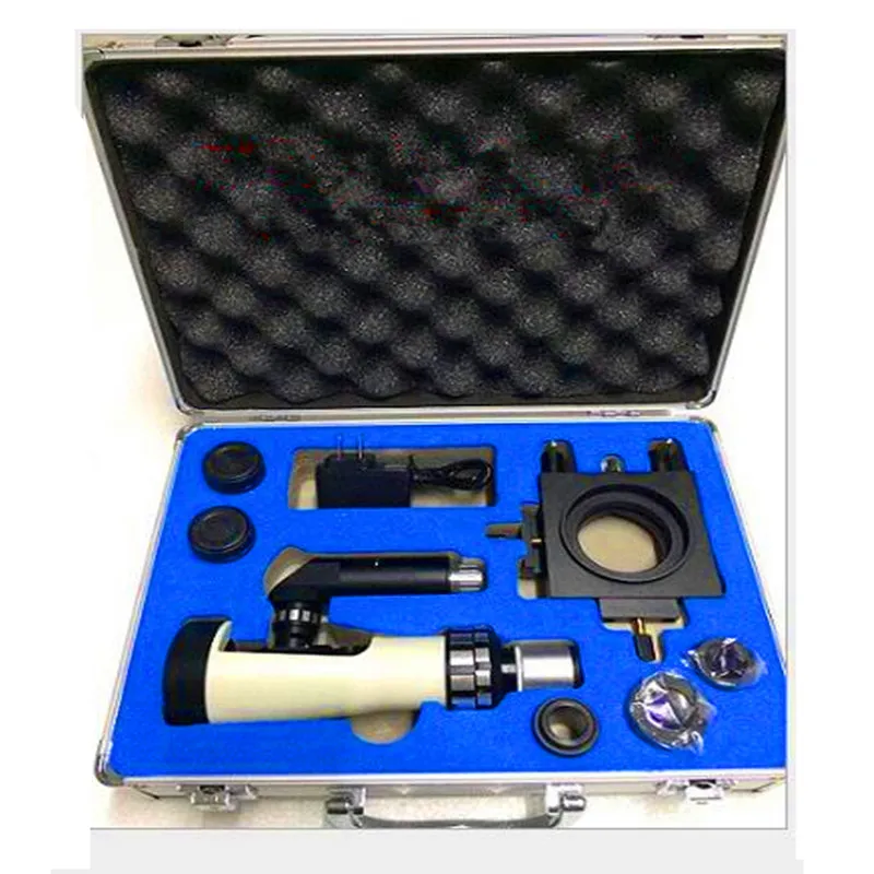 

FGHGF Portable Metallurgical Microscope 100X-400X Handheld Metallurgical Microscope BJ-XA Magnetic Base Material Analysis LED