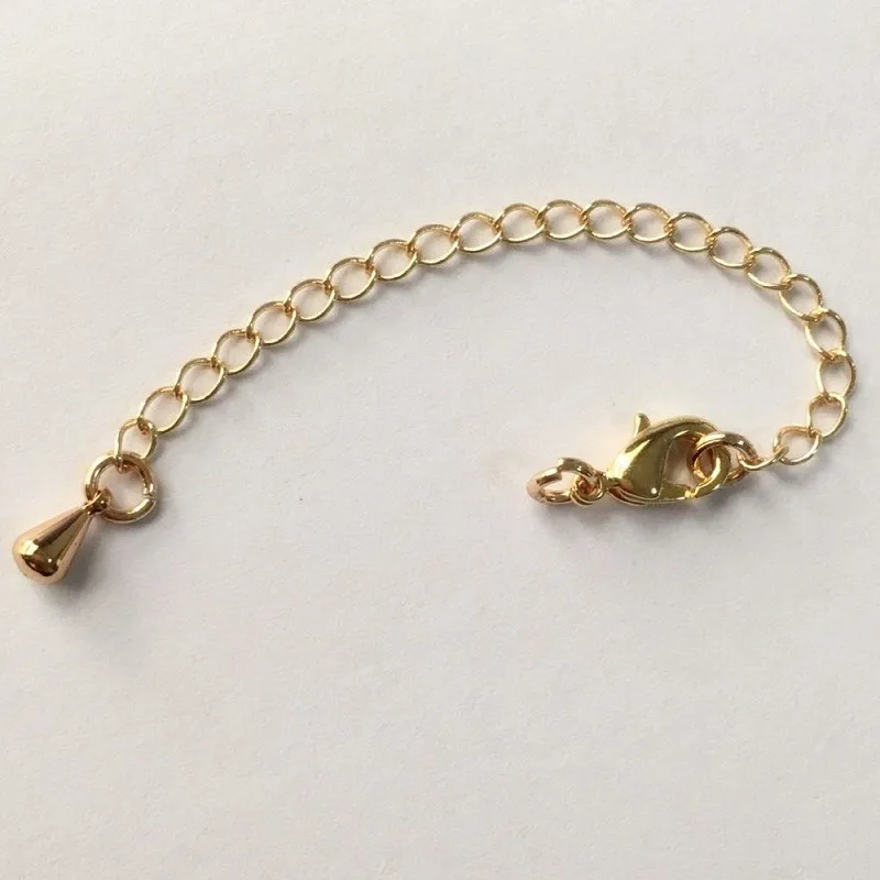 5cm/8cm 5pcs Gold Necklace Extender Chain Extension With Lobster Clasp Tail for Jewelry Making