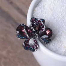 Модные свадебные аксессуары для невесты, заколки для волос в виде четырехлистного клевера, металлические заколки для волос, женские заколки с кристаллами и стразами, ювелирные изделия для волос