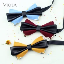 Кожа Хлопок Женский Галстук-бабочка металл фирма понял бабочка Винтаж стильный взрослых вечерние подарок-аксессуар галстук-бабочка высокое качество