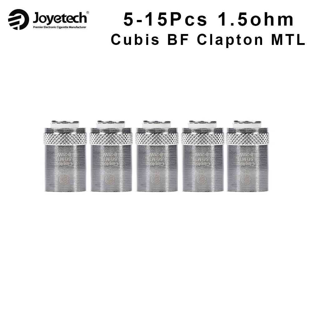 

5-15Pcs Original Joyetech Coil 1.5ohm Cubis BF Clapton MTL Vape Coil 8-20W For Cubis Atomizer Electronic Cigarette