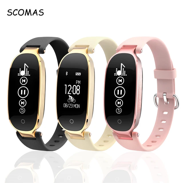 Best Offers SCOMAS S3 Smart Watch For Android IOS Phone Heart Rate Monitor Fitness Tracker Bluetooth 4.0 Women Smartwatch Relogio