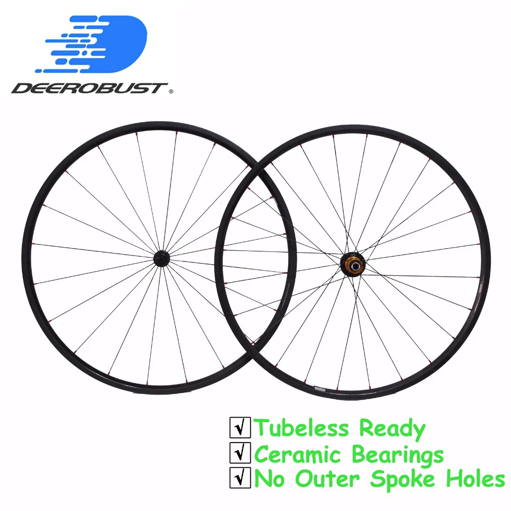

Tubeless ready Pro Ceramic 700c 24mm Carbon Clincher Road Bike Wheels Bicycle Cycling Wheel Powerway R13/R36 Ceramic 20 24 Holes
