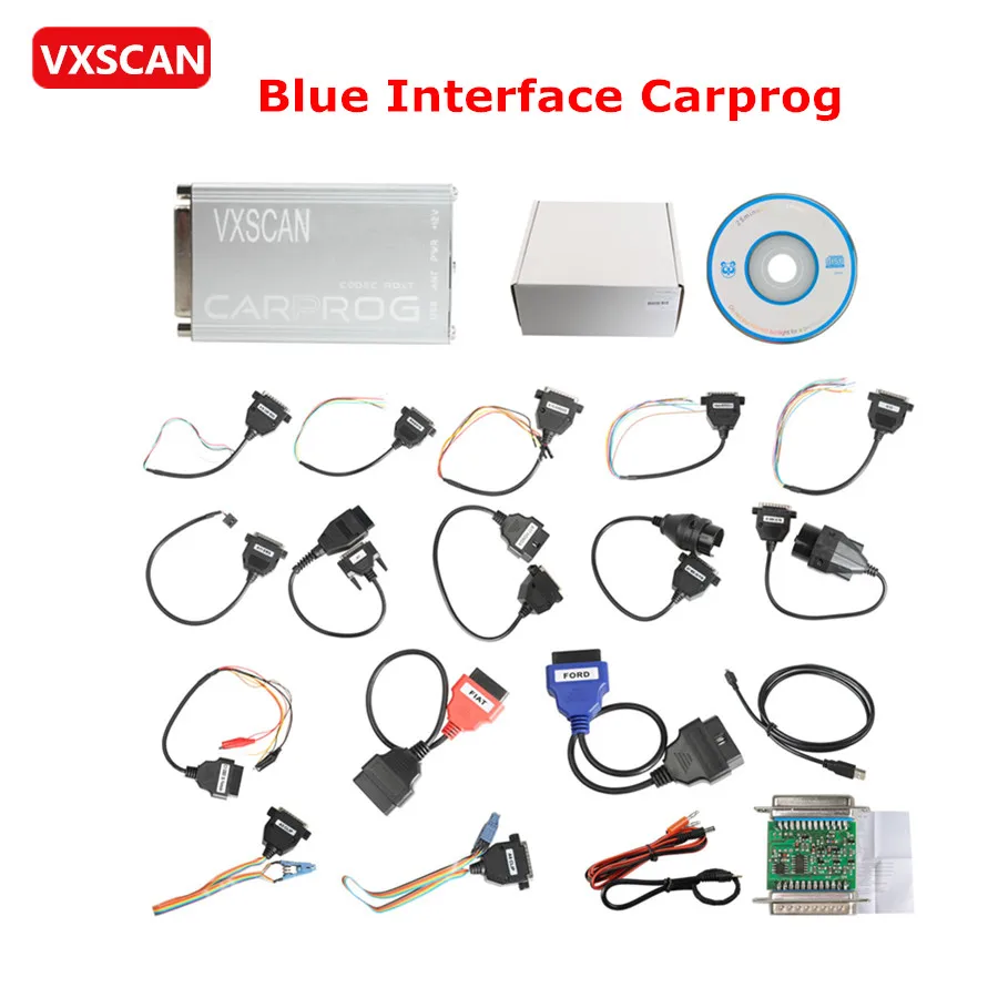 

Carprog Full V10.93 with 21 Adapter Blue Interface Support Airbag Reset, Dash, IMMO, MCU/ECU