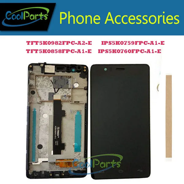 

For BQ Aquaris E5 TFT5K0982FPC-A2-E/IPS5K0759FPC-A1-E/TFT5K0858FPC-A1-E/IPS5K0760FPC-A1-E BQ E5 LCD+Touch Digitizer+Frame+Tape