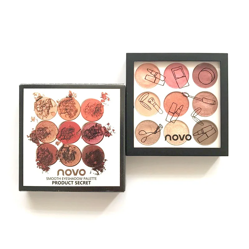 

NOVO Baked makeup princess's rhapsody 9 color eye shadow multi-combination pearlescent color of bean paste