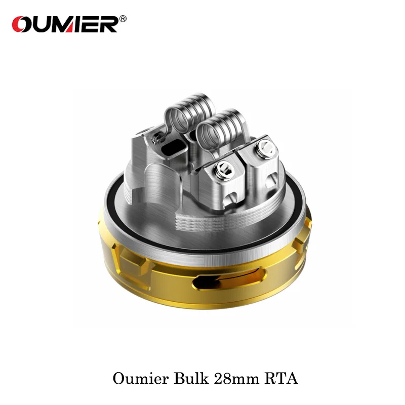  Electronic Cigarette Oumier Bulk 28mm RTA Dual Coil Tank Atomizer 6.5ML Capacity Vape Vaporizer VS 