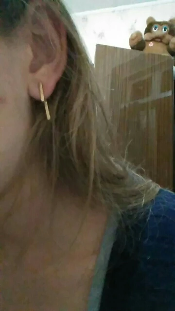 Punk Style Minimalist T Bar Stud Earrings*