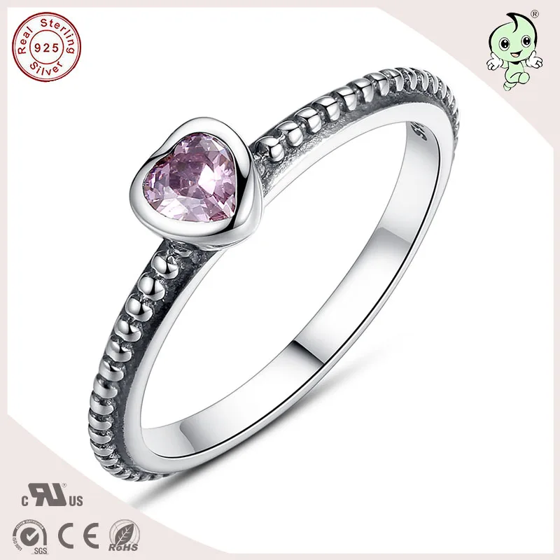 

Famous European Jewelry Popular S925 Sterling Silver Love Heart Ring