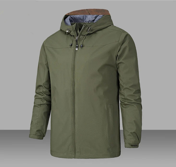 COYOUNG Brand New Men Hiking Jacket High Quality Waterproof Windbreaker For Man Outdoor Clothes custom hoodies slim sweatshirts - Цвет: Green