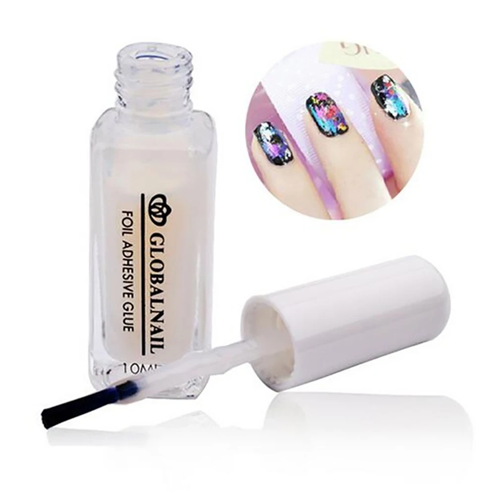 

10ml Nail Art Glue Gel Liquid Adhesive Star Galaxy Foil Transfer Sticker Tips