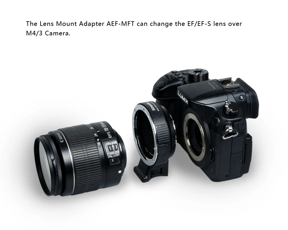 CM-AEF-MFT Commlite AF Авто-Фокус Объектива адаптер для Canon EF/EF-S объектив M4/3 Камеры