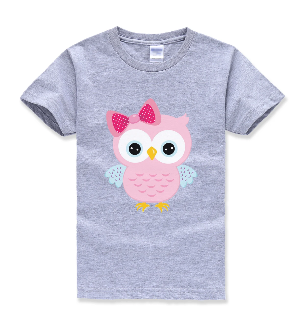 bird printing kids short sleeve t shirts streetwear homme
