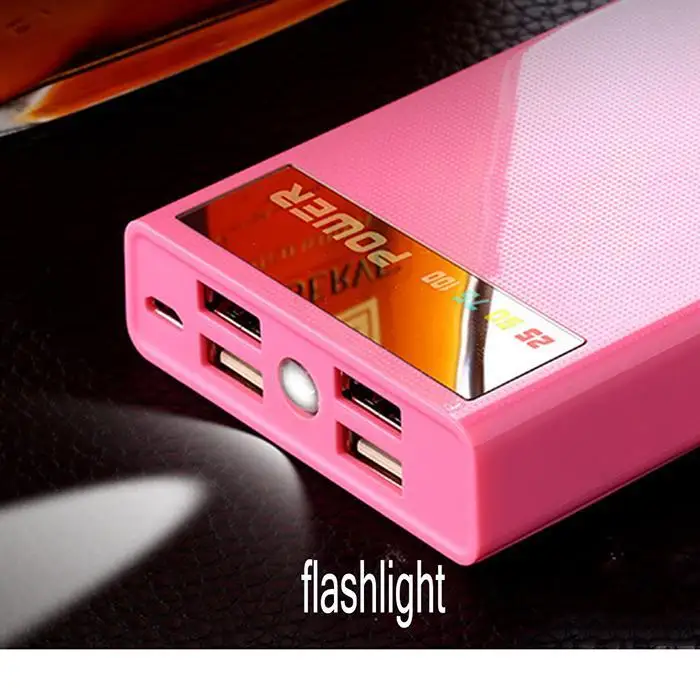 4 порта usb power Bank Case No 18650 светодиодный фонарь на батарейках зарядка цифровое