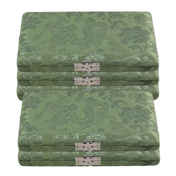 

Yibuy 5 pcs Green Bassoon Reed Box Case with Flannel Slot Hold 6-Reeds