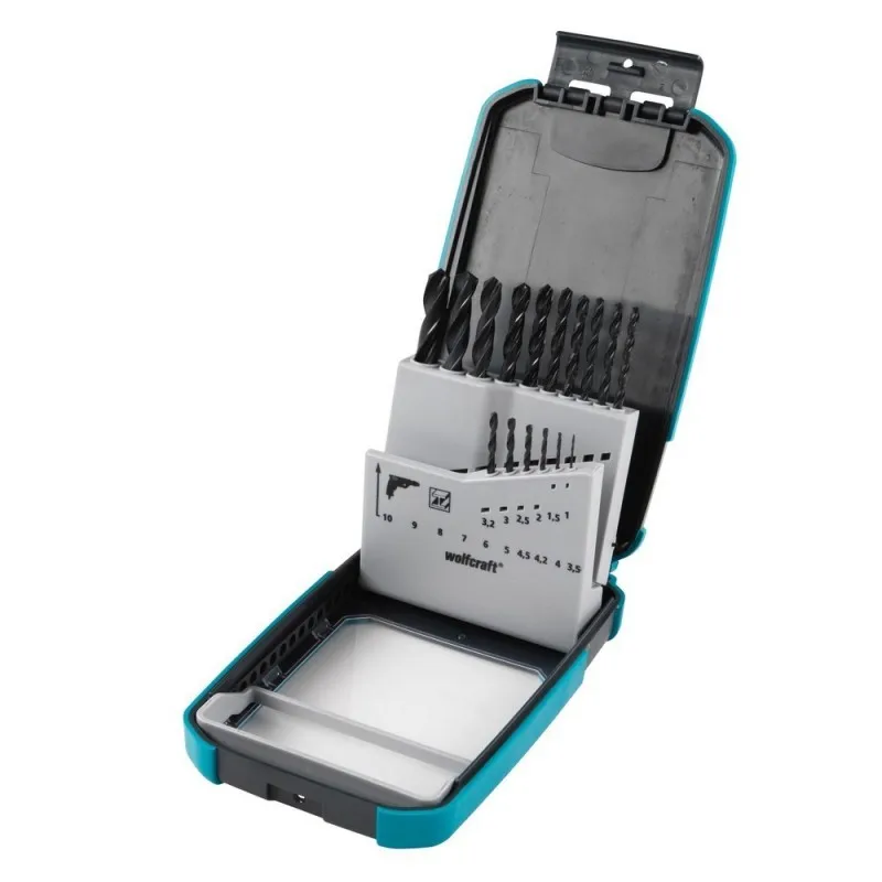 WOLFCRAFT 8614000-spiral Drill Bits HSS rolled by roll in Box Foldable Plastic 2 K |