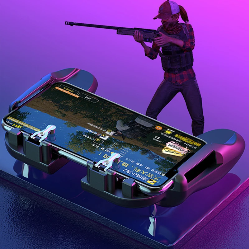 H6 PUBG игровой контроллер геймпад охлаждающий вентилятор стрельба металлическая кнопка пуска свободный огонь Джойстик Геймпад для iPhone Android мобильный телефон