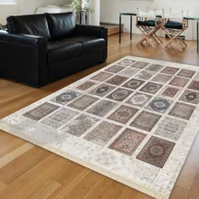 Белый подлинный смешанный ковер турецкий, этнический винтажный 3d принт Противоскользящий килим моющийся декоративный ковер богемный ковер