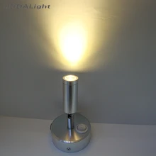 Регулируемая настенная лампа с переключателем перезаряжаемая Светодиодная лампа для чтения/боковая лампа для кровати/настольная/прилавковая подсветка