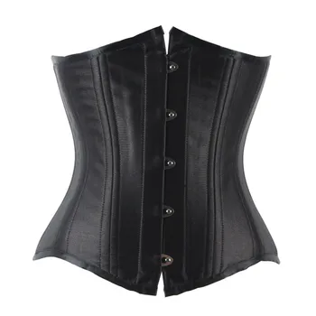 

Women Underbust Corset Hook Close Waist Corset Bustiers Latex Cincher Underbust Body Shaper Slimming Sheath Belly Girdle Corset