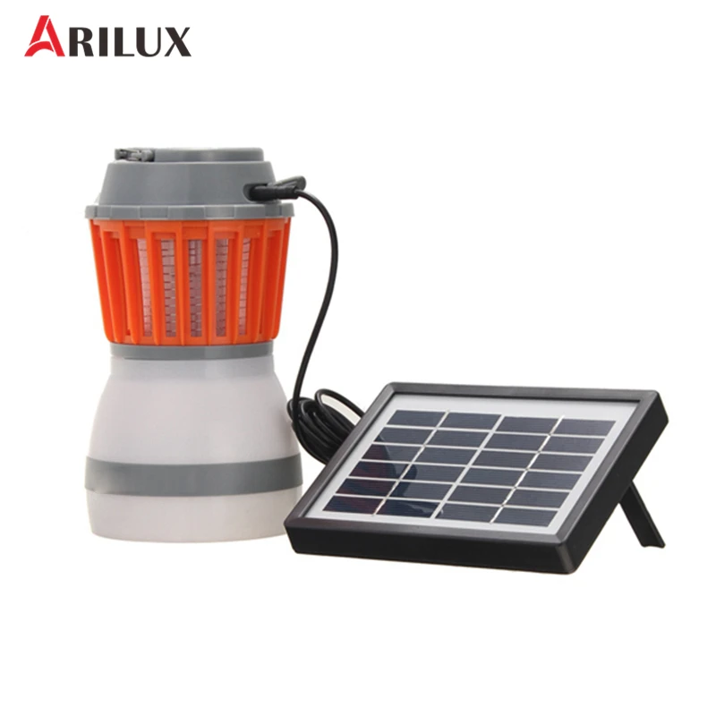 

ARILUX Portable USB Charging/Solar Power LED Mosquito Killer Camping Light Multi-fuction LED Light Lamp Waterproof Emergency