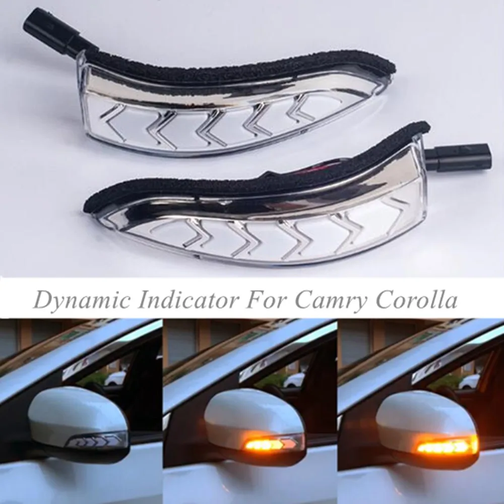 Светодиодный динамический поворотный сигнал для Toyota Camry Corolla Prius C Venza Scion iM Avalon