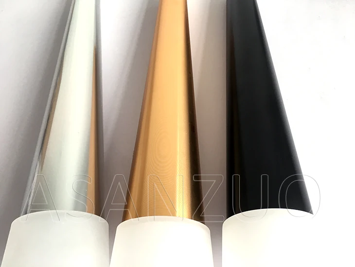 Cabeças de Alumínio Moderno Luzes Pingente Cônico Muitas Acrílico Sala Jantar Estar Bar Cafe Lâmpada Pendurada Led 4 Moderno led luzes pingente cônico muitas cabeças