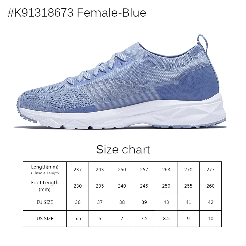 CAMEL кроссовки для мужчин и женщин, зимние легкие кроссовки для спортзала, ходьбы, большого размера, дышащие, для спорта на открытом воздухе, для бега, лето - Цвет: Female-Blue