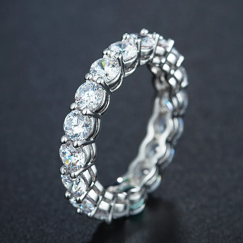 Лето новые вставки квадратные горячие ювелирные изделия Аутентичные 925 пробы Серебряные Кристаллы из австрийских женщин кольцо