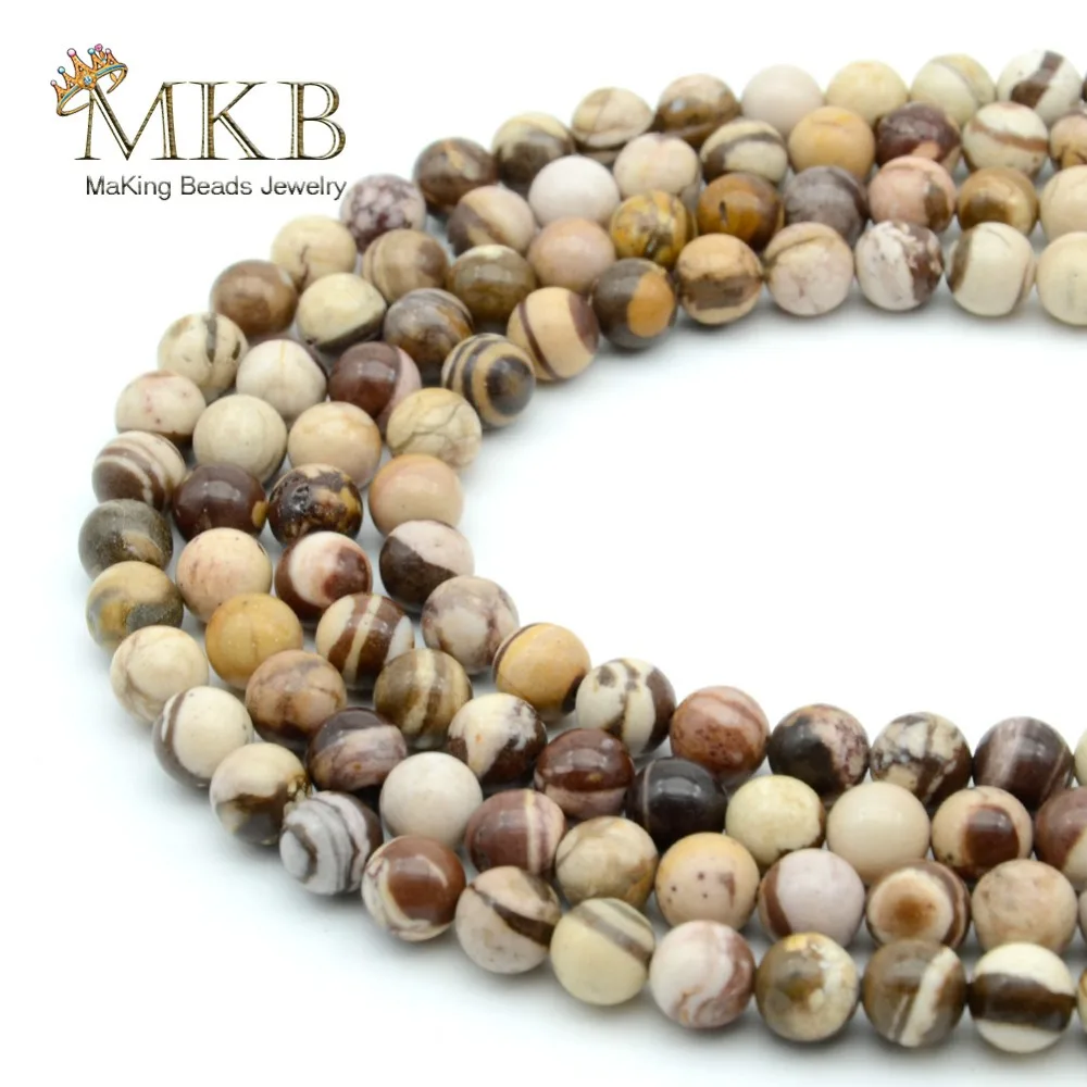 

Natural Stone Australia Zebra Jaspers Round Beads For Jewelry Making 4 6 8 10 12mm 15Inch Loose Beads Diy Bracelet Dropship
