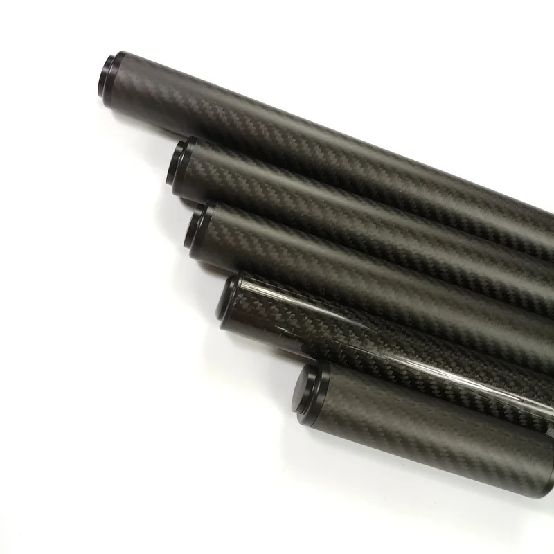 Prolunga Per Stecca Da Biliardo KONLLEN In Fibra Di Carbonio - 8,1'' Con 3 Paraurti (2'',3'',4'',8'') - Per Predator, Mezz