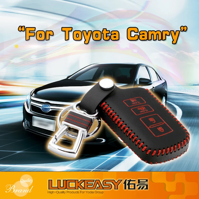 Luckeasy ключ чехол для toyota camry 2012 Натуральная Кожа Ключа Автомобиля Обложка