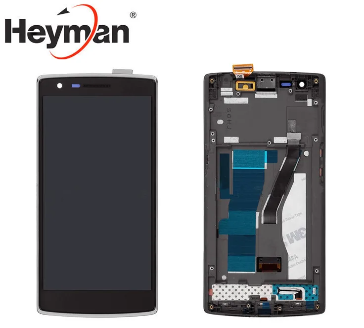 

Heyman LCD Screen and Digitizer Assembly with Front Housing Replacem for OnePlus One 1 A0001