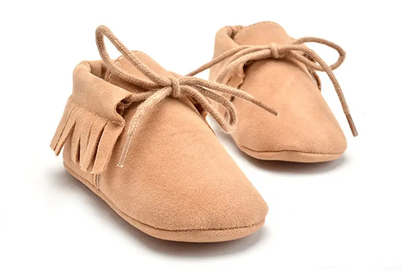 PUDCOCO/Новинка; Лидер продаж; ботинки на мягкой подошве для новорожденных мальчиков и девочек; Мокасины с кисточками; обувь для детской кроватки - Цвет: Хаки