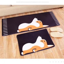 40x60 см/50x80 см/45x120 см/60x90 см, мультяшный плюшевый ковер корги для собак, коврик для ванной комнаты, коврик для гостиной, Противоскользящий коврик для домашних животных