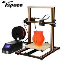 Creality 3D cr-10 DIY 3D-принтеры комплект 300*300*400 мм печати Размеры 1.75 мм 0.4 мм сопла ABS, PLA нити с кровать с подогревом