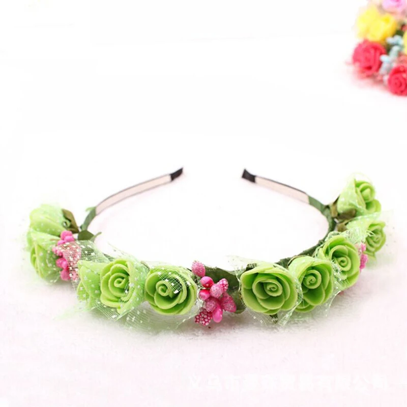 144pcs PE Rose Artificial Flowers With Yarn for DIY Wreath New Year Home Wedding Decoration Party Birthday Gift Hair accessories