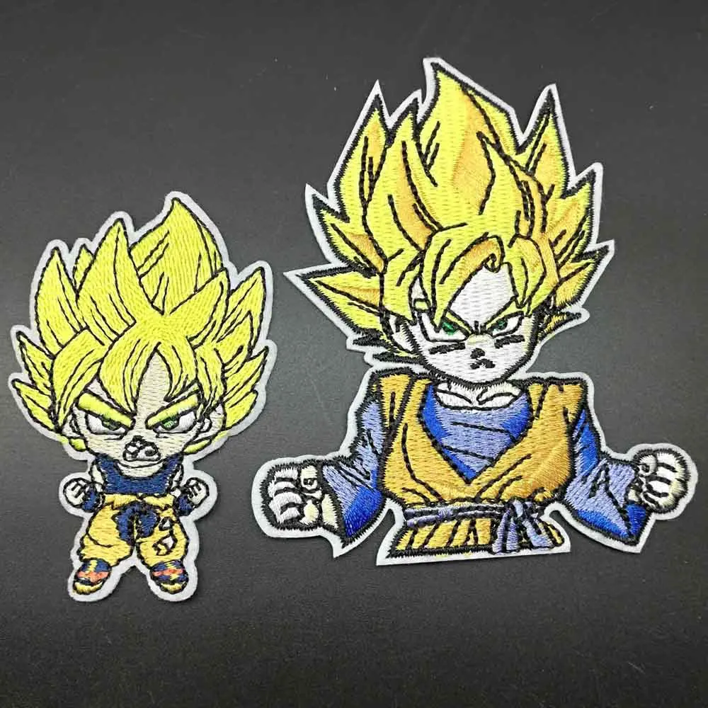 Dragon Ball Goku Vegeta стволы нашивки железные на вышитой одежде нашивки для одежды наклейки одежды оптом