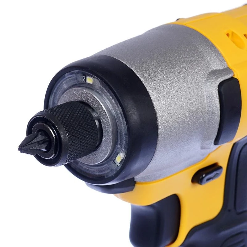 Шуруповерт аккумуляторный DeWalt DCF815D2 (мощность аккумулятора 10.8 В, крутящий момент 107 Нм, 0-2450 об/мин, 3400 уд/мин реверс, подсветка рабочей зоны, кейс, 6.35 мм шестигранный держатель с автоматической фиксацией)