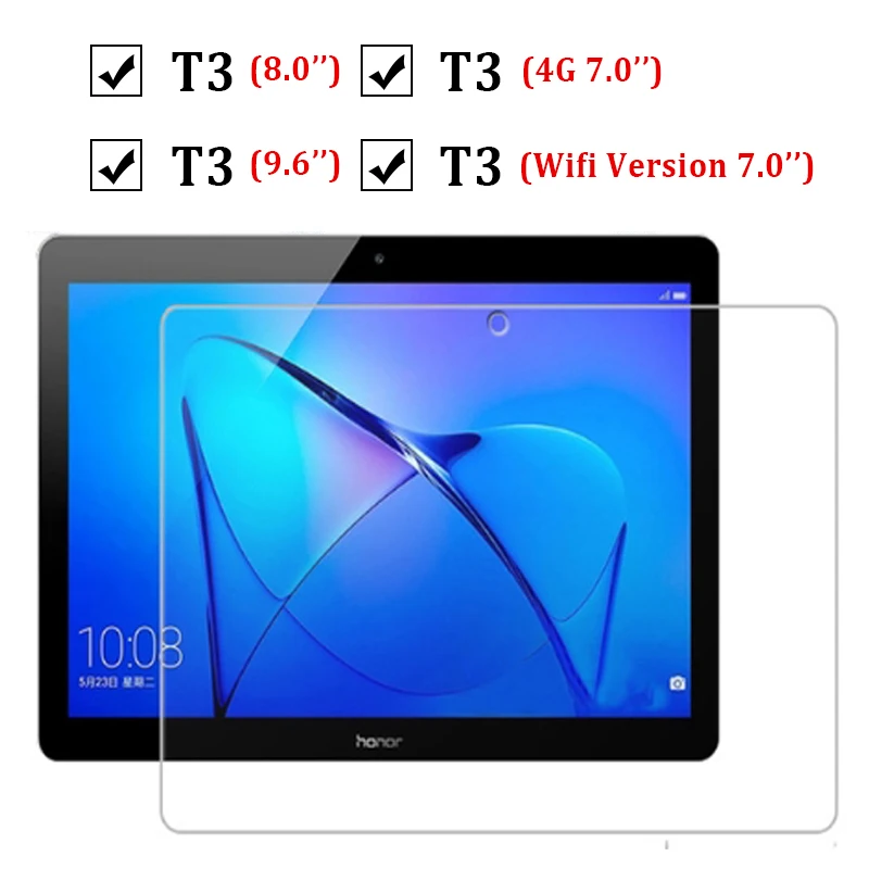 Стекло для планшета huawei Mediapad T3 7 8 9,6 дюймов T 3 3T Защитная пленка для экрана 7,0 8,0 Huwei закаленное защитное стекло