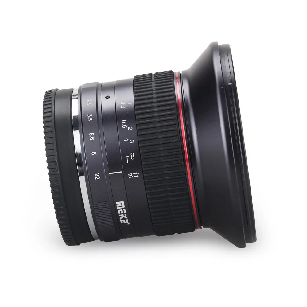 Meike 12 мм f2.8 Ультра широкоугольный фиксированный объектив APS-C для sony Alpha и Nex беззеркальная E-Mount камера A6500 A6400 A6300 A6000 NEX-6