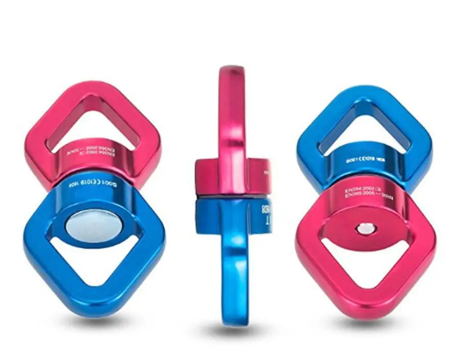 

10 Pcs 30KN 360 Bearing Gimbal Carabiner Swing Swivel Rotational Hanging Device for Climbing Tree Aerial Dance Yoga Spinner