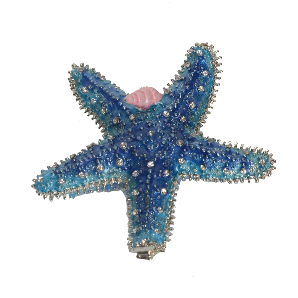 Starfish Trinket Box, Nautical Crafts, Jewelry Holder, Vintage Collectiable Decoration, Gifts