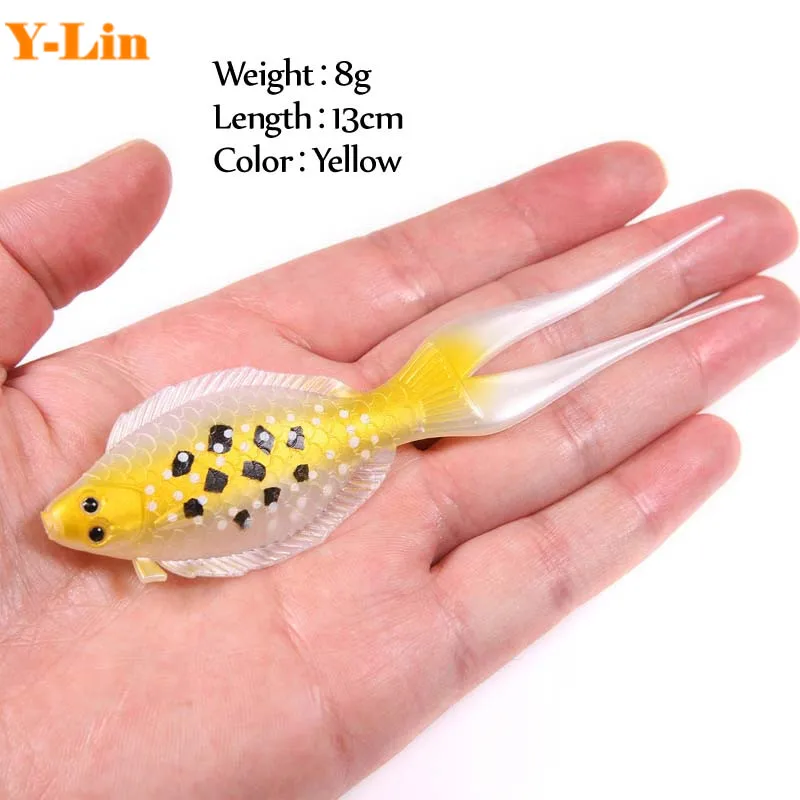 2pcs13cm 8 г мягкие Рыбалка реалистичные приманки с 3D глаза Искусственные Pesca Leurre Souple