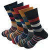 Los últimos calcetines informales para hombre, cinco pares de calcetines a rayas de color, caja de regalo de algodón US (7-14) , EUR(39-48 ► Foto 3/6