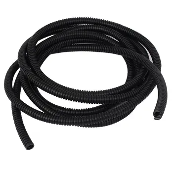 

UXCELL 10Mm Outside Dia Black Conduit Corrugated Cable Tube Bellows Pipe Wire Protector 2.5M 8Ft Long Corrugated Tube
