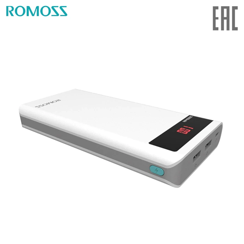 Power bank Romoss Sense 6P 20000 mAh solar power bank externa bateria portable charger for phone