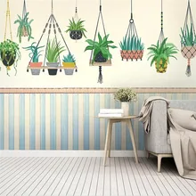 Акварельные растения простая ручная роспись маленькие свежие декоративные настенные покрытия производители обои Фотообои