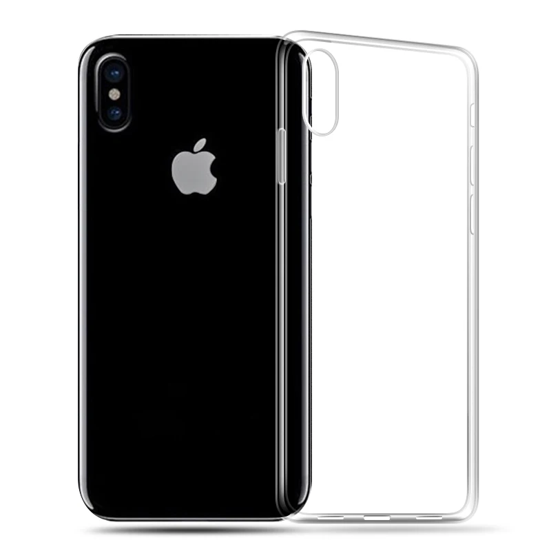 

MEIZE TPU Silicon Case For iPhone 6s 7 8 X Case Transparent Silicon Case For iPhone 8 7 6 6S Plus Clear Soft TPU Back case Cover